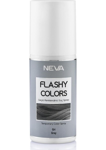 Flashy Colors Geçici Renkli Saç Spreyi 75Ml Gri