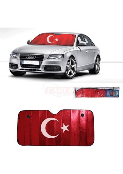 Güneşlik Perde Standart Boy Türk Bayrağı