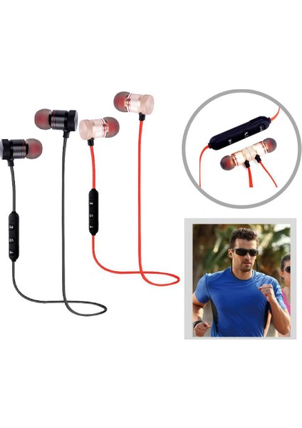 Sport Head Mıknatıslı Bluetooth Headse 4.1 Kulaklık