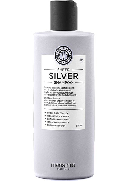 Sarı Ve Gri Saçlar İçin Şampuan 350 Ml - Sheer Silver Shampoo