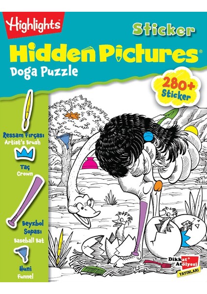 Sticker Hidden Pictures 2'Li Set (4 Yaş Ve Üzeri)