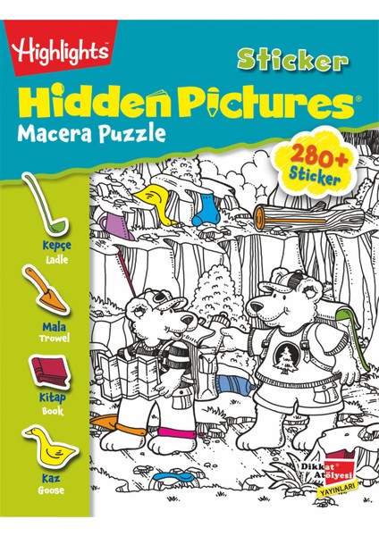 Sticker Hidden Pictures 2'Li Set (4 Yaş Ve Üzeri)