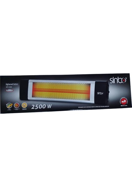 SFH 3396 Duvar Tipi 2500 W Infrared Isıtıcı Soba Ayak Dahil