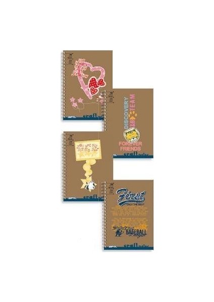 Bloknot Craft Spiralli Sert Kapak Çizgili 100 Yp A5 1785