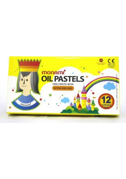 Pastel Boya Karton Kutu Köşeli 12 Li