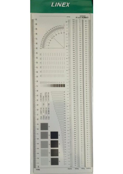 Grafik Cetveli Dtp 30 31 Cm