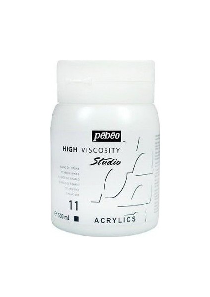 Akrilik Boya Şişe 500 Ml Beyaz 11