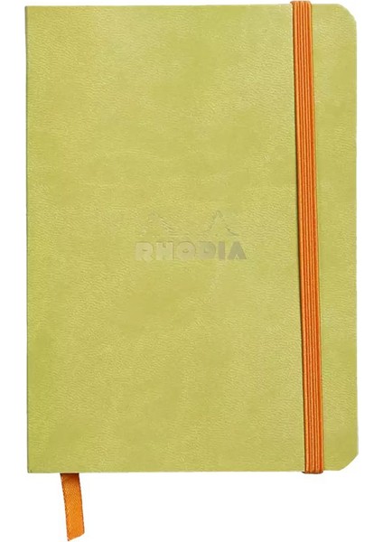 Rhodıa Lastikli Soft-Cover Deri Kapak Çizgili 90 Gr 144 Yp 10,5 X 14,8 Cm Yeşil