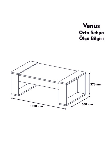 Variant Concept Venüs Orta Sehpa Ceviz - Ekru