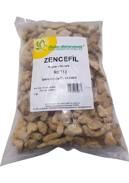 Kök Zencefil 1Kg Pkt
