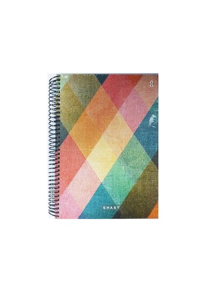 Smart Spiralli Sert Kapak A4 160 Yaprak Kareli