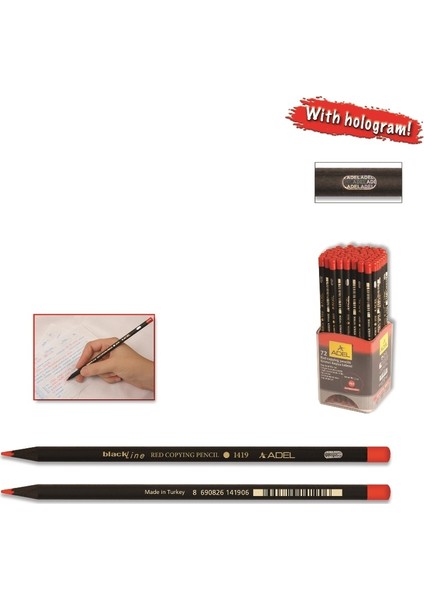 Black Line Kırmızı Kopya Kalemi