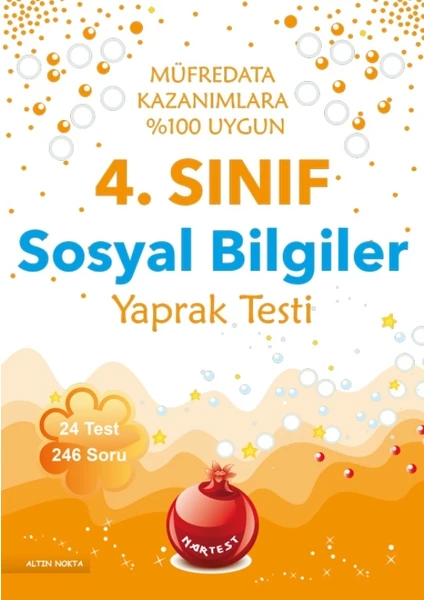 Nartest Yayınevi 4. Sınıf Sosyal Bilgiler Yaprak Test (2017 Müfredatı - Eski Baskı)