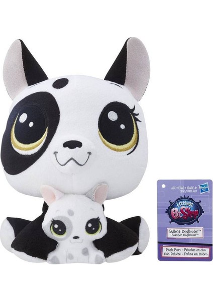 Hasbro Miniş ve Yavrusu Peluş Oyuncak Bullena & Scamper Doghouser