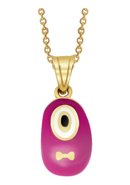 Altınsepeti Altın Pembe Patik Kolye As1351Kl