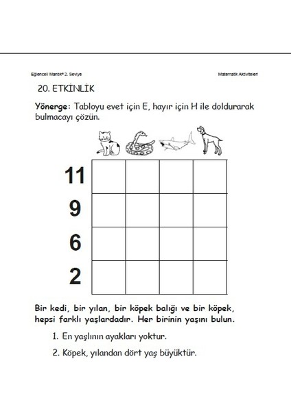 Eğlenceli Mantık 2. Seviye - Michael Baker
