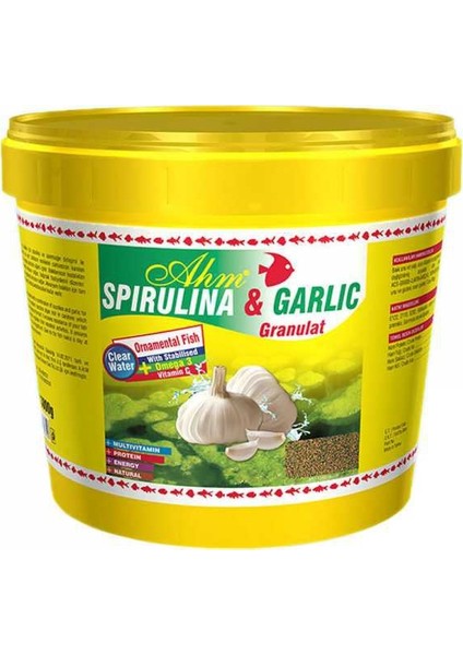 Spirulina Garlic Sarımsaklı 3 Kg Kova