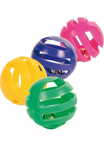 Kedi Oyuncağı, Zilli Top 4Cm (4Ad)