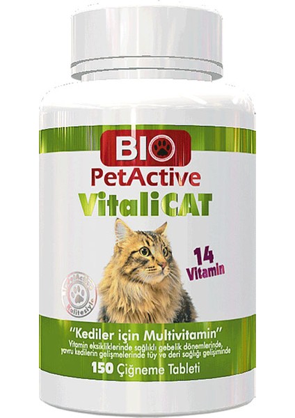 Pet Active Biopetactive Vitalicat Multivitamin 150 Tablet