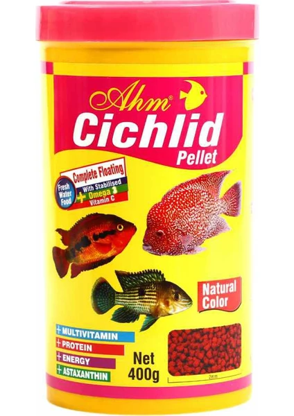 Ahm Cichlid Pellet Natural Colour 1000 Ml.