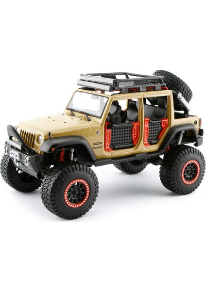 2015 Jeep Wrangler Unlimited 1:24 Desing Model Araba Kahverengi