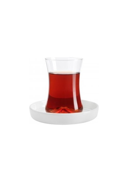 Tiryaki Çay Seti 6Lı Beyaz