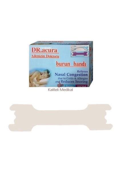 Bonie Rahat Uyku Yastığı ( Buckwheat) İkili + 6 Adet Acura Ac951 Burun Bandı Hediyeli