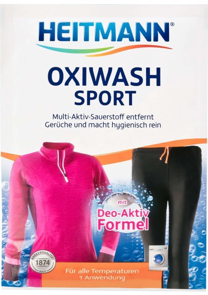 Heitmannoxi - Wash Spor Çamaşır Deterjan Katkısı 50g