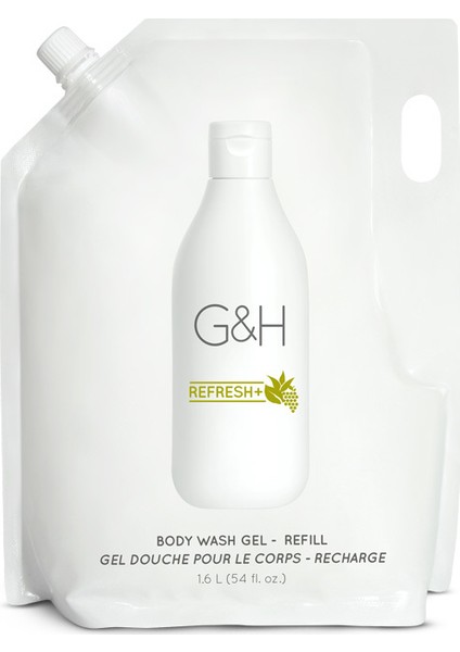 G&H REFRESH Duş Jeli Yedek Paket (1.6LT)