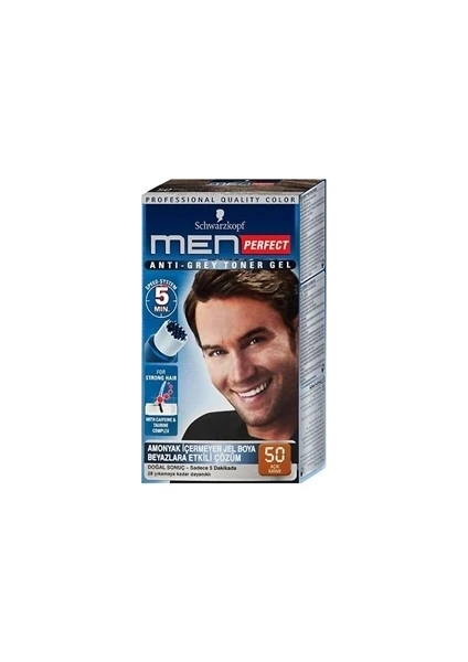 Men Perfect 50 Açık Kahve Saç Boyası