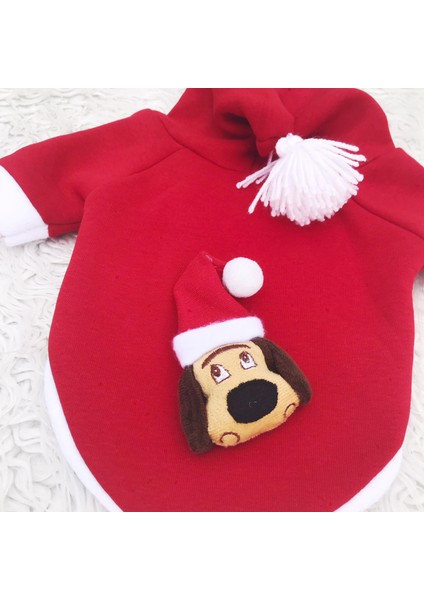 Dog Santa Kapşonlu Polar Noel By Yılbaşı Köpek Kıyafeti fırsatları