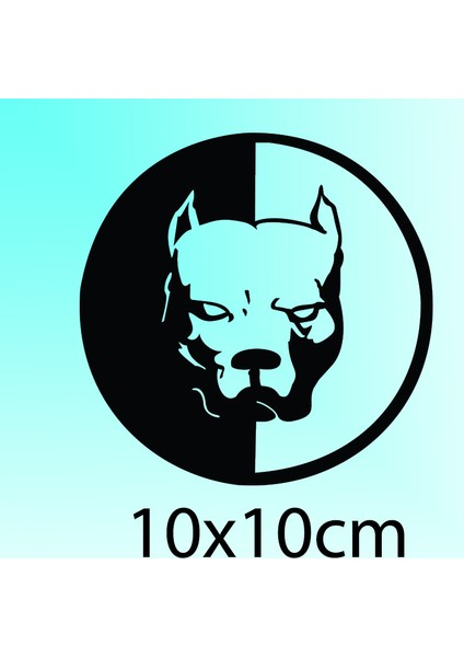Pitbull - Oto Sticker - 10x10 cm fiyatları