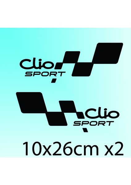 Clio Sport Sağ Sol Set - Oto Sticker fiyatları