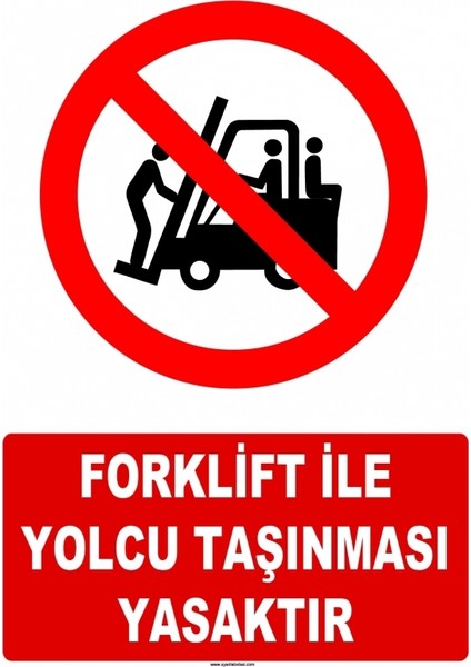 At 1418 - Forklift İle Yolcu Taşınması Yasaktır