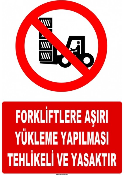 At 1423 - Forkliftlere Aşırı Yükleme Yapılması Tehlikeli Ve Yas