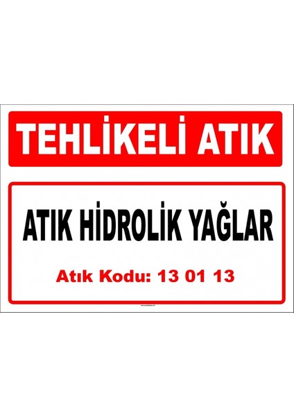 A 130113-1 - Atık Hidrolik Yağlar