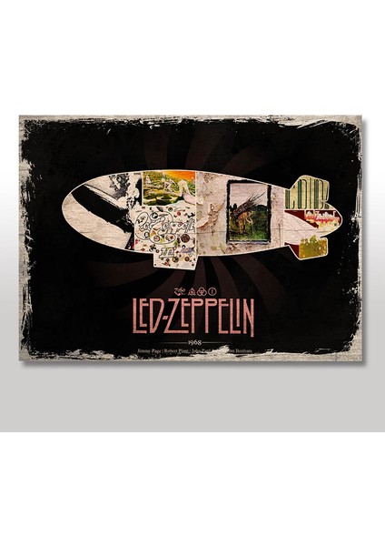 Ahşap Tablo Led Zeppelin
