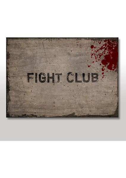 Ahşap Tablo Fight Club