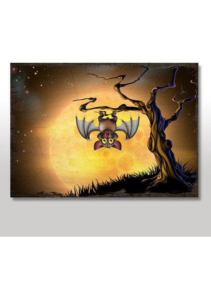 Ahşap Tablo Murcielagos