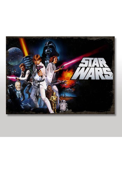 Ahşap Tablo Dexter Afiş