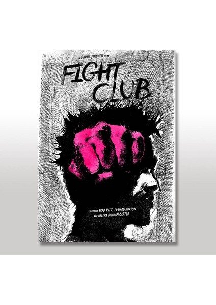 Ahşap Tablo Dövüş kulübü fight club Baskılı