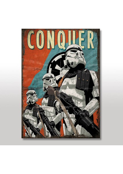 Ahşap Tablo star Wars askerler Tarz