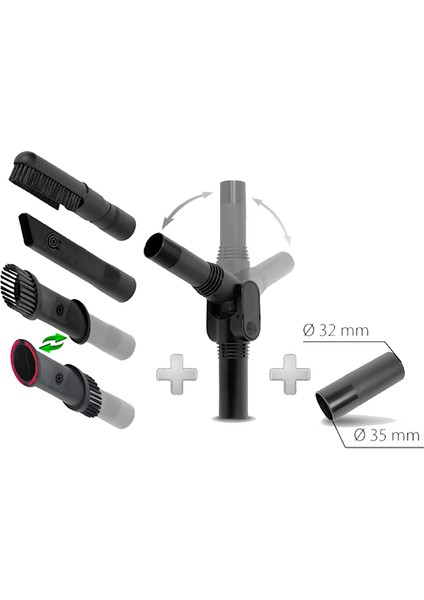 Çok Fonksiyonlu Süpürücü Başlıklar ZR903401