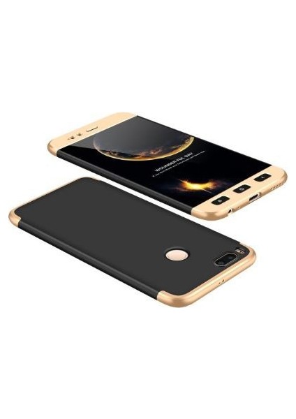 Xiaomi Mi 5X Kılıf 3 in 1 360 Sert Koruma