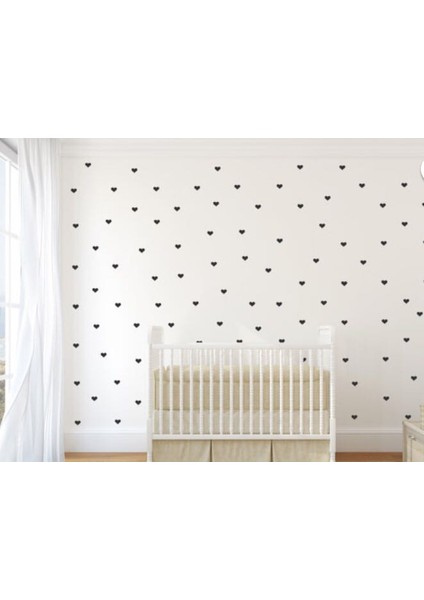 Siyah Kalp Yağmuru Sticker fiyatları