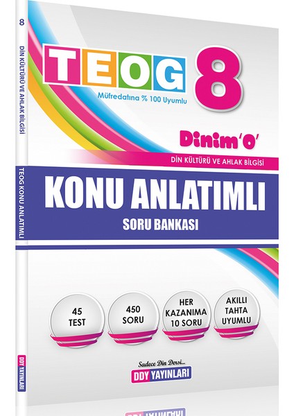 Ddy Yayınları Din Kültürü Ve Ahlak Bilgisi 8. Sınıf Konu Anlatımlı Soru Bankası