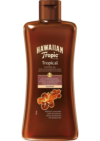 Hawaiian Tropic Yağ Coconut Spf0 200Ml