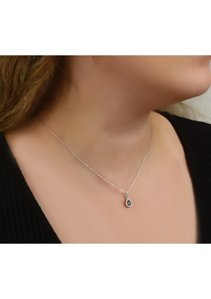 Zirkon Taşlı Gümüş Kolye N093801 fiyatları