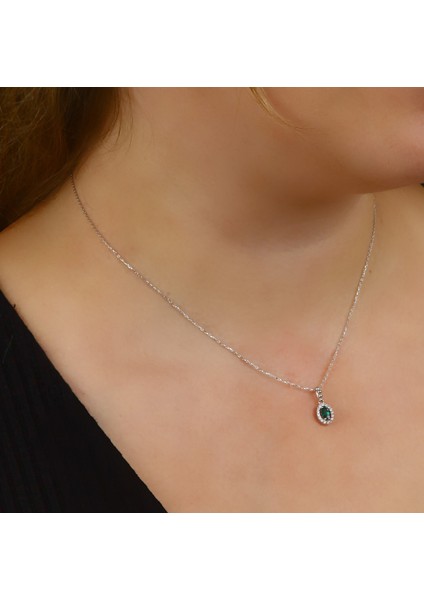 Zirkon Taşlı Gümüş Kolye N094301 fiyatları