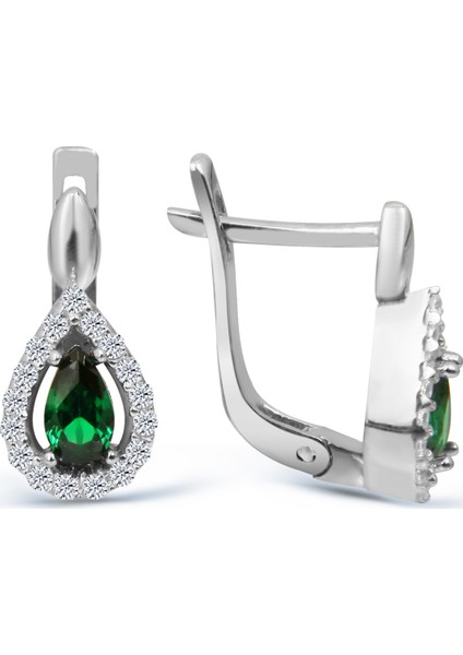 Zirkon Taşlı Gümüş Küpe K023701